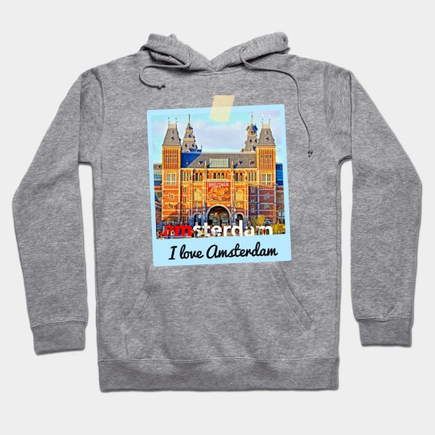 I love Amsterdam, Netherlands Hoodie by zzzozzo